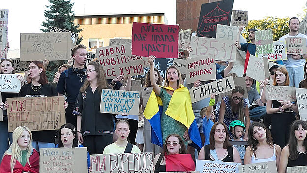 Proteste gegen umstrittenes Gesetz in der Ukraine