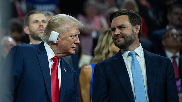 Donald Trump und sein designierter Vizepräsident J. D. Vance