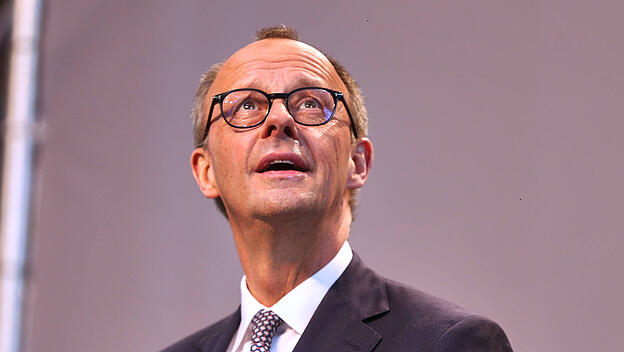 Friedrich Merz bei Bekanntgabe der Koalitionsbildung mit der SPD