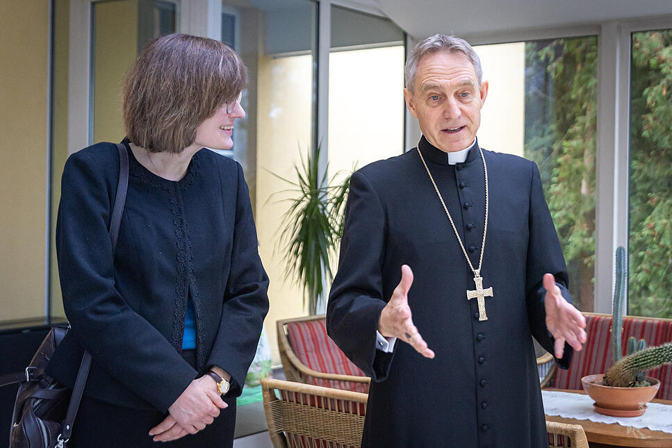 Erzbischof Georg Gänswein in der Nuntiatur in Vilnius, Litauen.