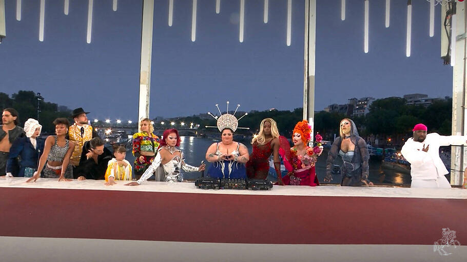 Parodie des Letzten Abendmahls