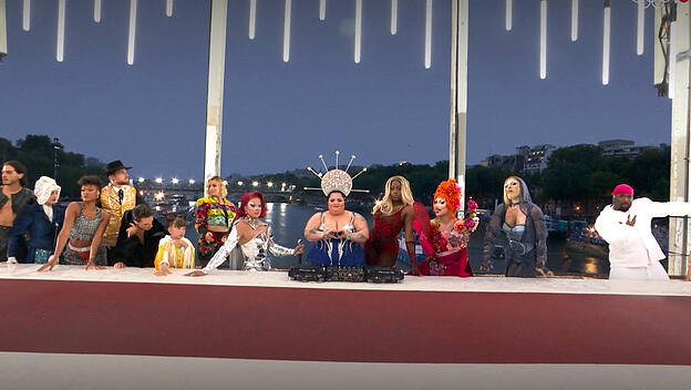 Parodie des Letzten Abendmahls