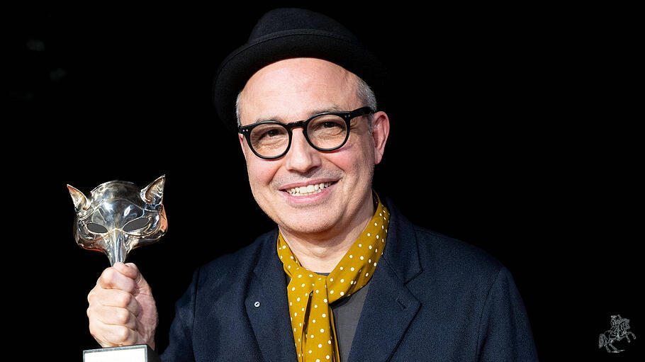 , Photocall Director Pablo Berger winner of the Best Comedy Film Award for Robot Dreams , poses in the press room during