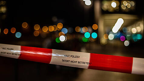 Polizeiabsperrung, Berlin Alexanderplatz