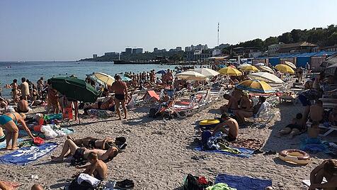 Am Strand von Odessa