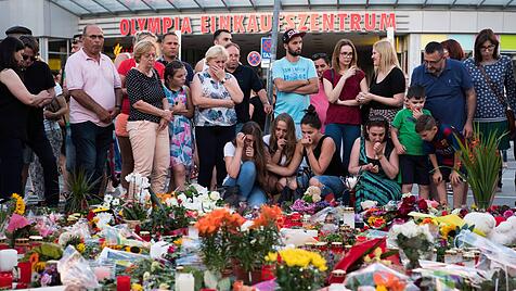 Trauer nach dem Anschlag von München 2016