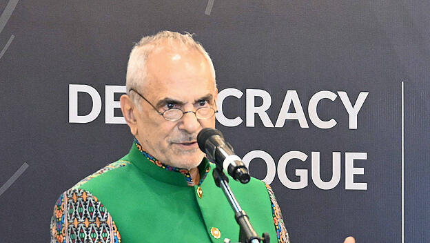 Der Präsident Ost-Timors José Ramos-Horta bei einer Rede in Jakarta am 7. August 2023.