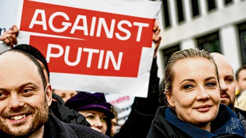 Antikriegsdemonstration der russischen Opposition in Berlin ** NUR F?R REDAKTIONELLE ZWECKE ** EDIT