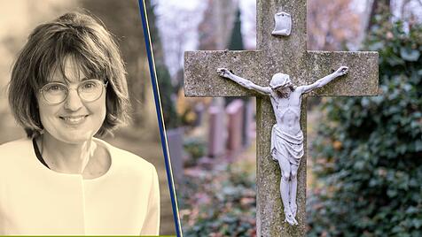 Kirchenredakteurin Einig, Christus auf dem Friedhof