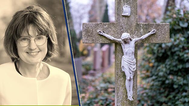 Kirchenredakteurin Einig, Christus auf dem Friedhof