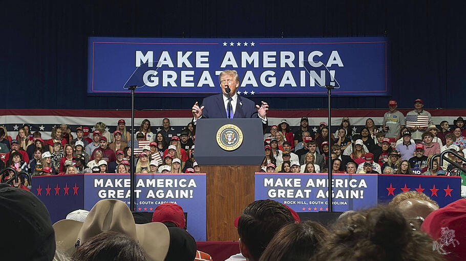U.S. President Trump at campaign rally