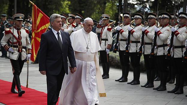 Papst Franziskus in Nordmazedonien