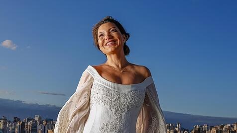 First Lady "Janja" im Hochzeitskleid