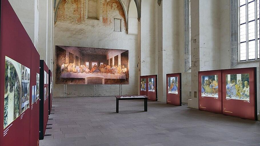 Kloster Dalheim: Nachbildung von  Leonardo da Vincis &bdquo;Das letzte Abendmahl&ldquo;.