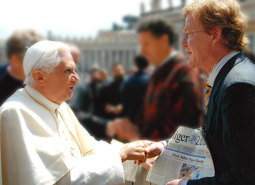 Papst Benedikt XVI. und Guido Horst