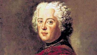 Kronprinz Friedrich um 1739, Gemälde von Antoine Pesne.