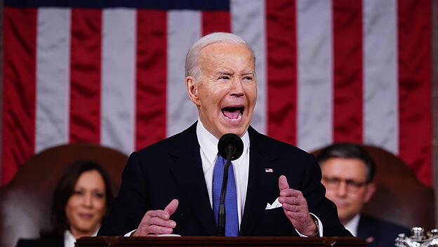 Joe Biden bei Rede zur Lage der Nation