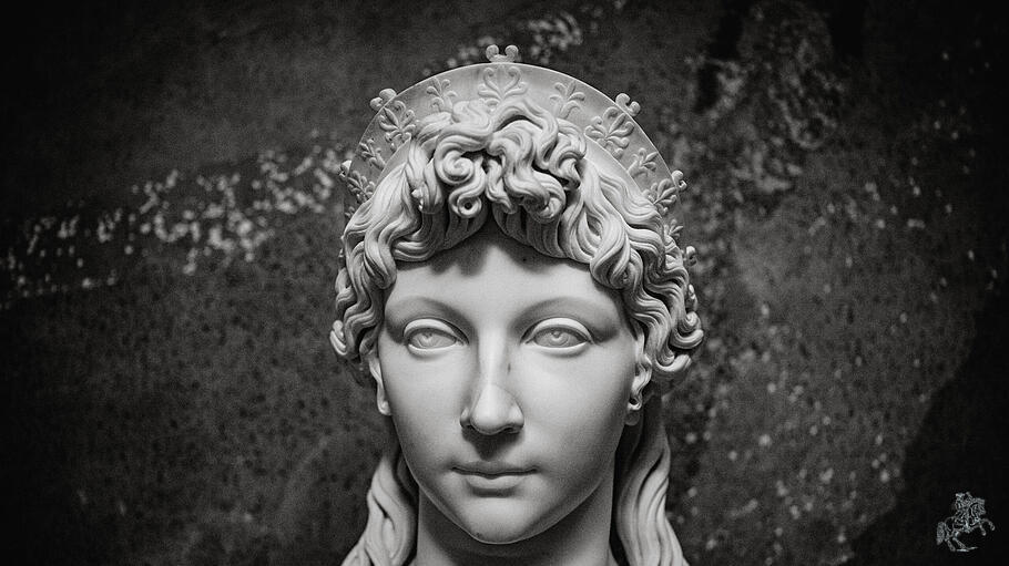 Innenansicht des Mausoleums im Schlosspark Charlottenburg, Berlin. Die Serie zeigt eindrucksvoll die kunstvoll gestalteten Marmorsarkophage preu&szlig;ischer Monarchen wie K&ouml;nigin Luise und Kaiser Wilhelm I. Das neoklassizistische Grabmal geh&ouml;rt zu den bedeutendsten k&ouml;niglichen Ruhest&auml;tten in Deutschland. Fotografiert in atmosph&auml;rischem Licht mit Fokus auf Skulpturendetails, architektonische Elemente und die spirituelle Wirkung des Raums.