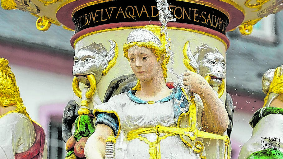 Tugend - Petrusbrunnen in Trier