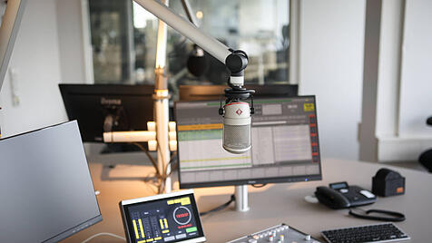Radiostudio - der Arbeitsplatz eines Radiomoderators