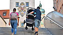Familienszene in München
