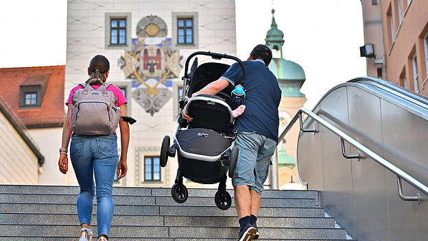 Familienszene in München