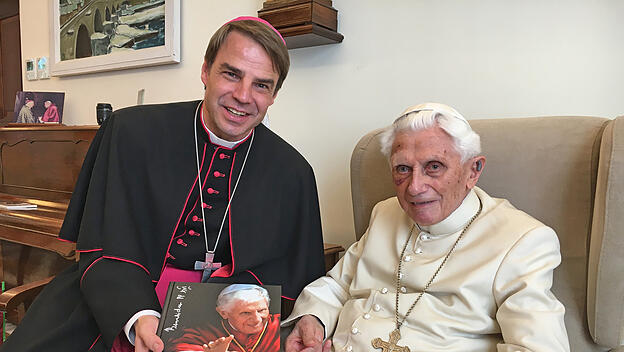 Bischof Oster und Papst Benedikt XVI.