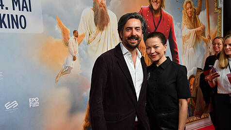 David Dietl und Hannah Herzsprung bei der Premiere von &bdquo;Ein M&uuml;nchner im Himmel - Der Tod ist erst der Anfang&ldquo;.