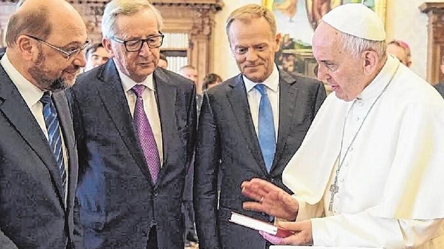 Papst Franziskus Bei der Karlspreis-Verleihung 2016