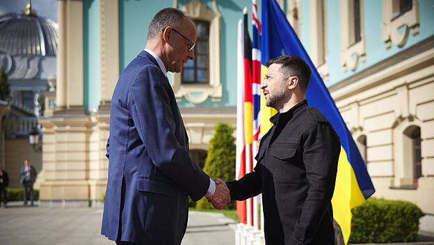 Friedrich Merz und Wolodymyr Selenskyj