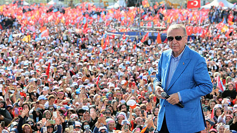 Recep Tayyip Erdoğan beim Wahlkampf 2023