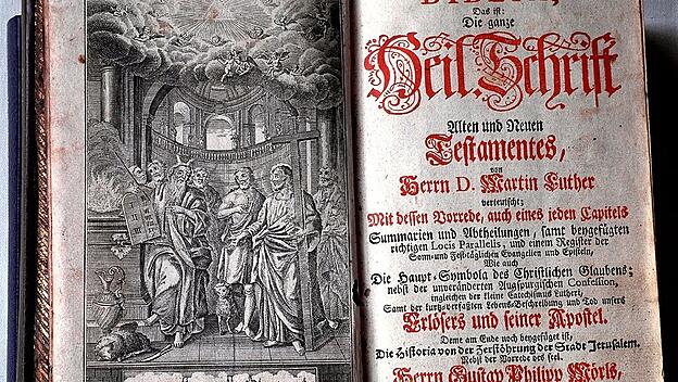 Lutherbibel, hier in einer Ausgabe von 1763