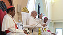 Papst Franziskus beim Treffen mit Priestern, Ordensleuten und Katecheten
