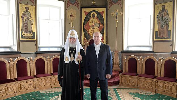 Russischer Präsident besucht Kloster