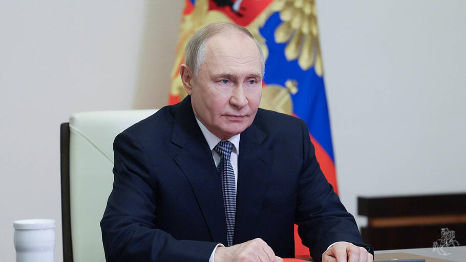 Wladimir Putin bei einem Treffen mit dem Nationalen Sicherheitsrat Russlands am 4. Juli 2025