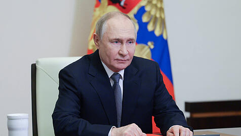 Wladimir Putin bei einem Treffen mit dem Nationalen Sicherheitsrat Russlands am 4. Juli 2025