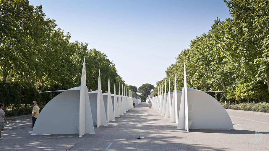 Beichtstühle beim Weltjugendtag in Madrid
