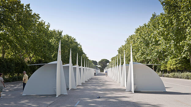 Beichtstühle beim Weltjugendtag in Madrid