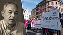 Bioethikkorrespondent Stefan Rehder, kfd-Protest