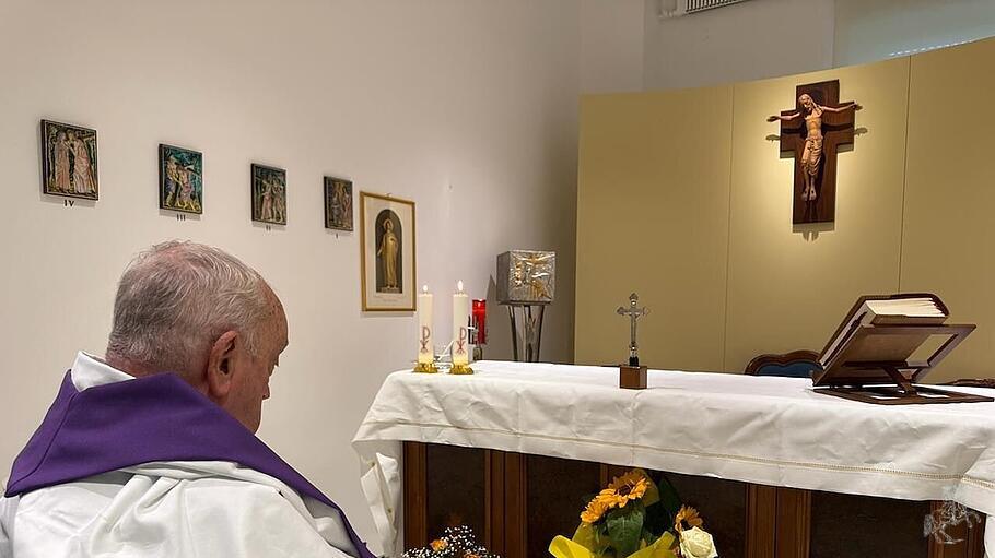 Foto von Franziskus aus dem Krankenhaus