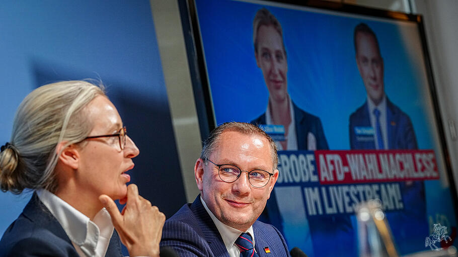 AfD-Chefs Alice Weidel und Tino Chrupalla