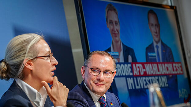 AfD-Chefs Alice Weidel und Tino Chrupalla