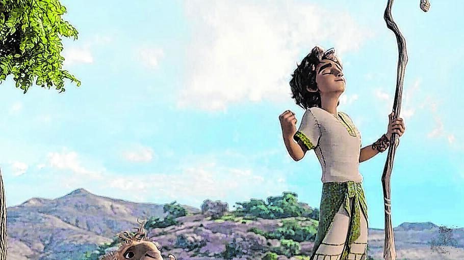 So sieht der kleine Bibelk&ouml;nig im Animationsfilm aus: Davids Leben war am Anfang das eines Hirten.