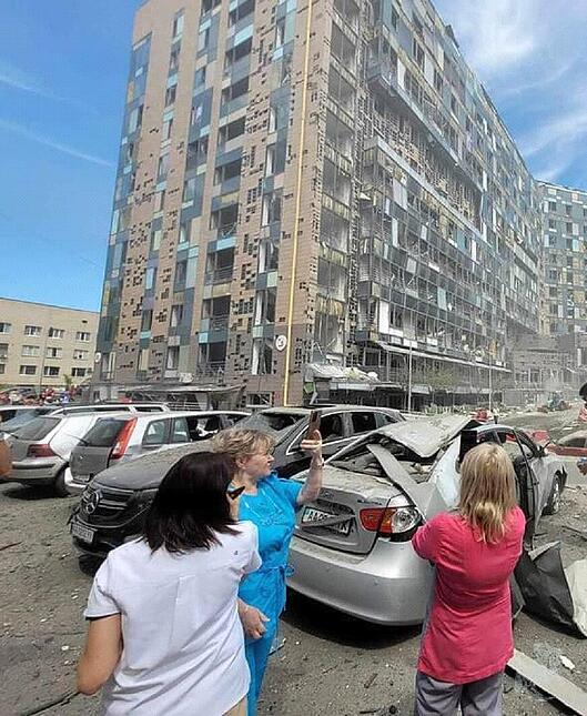 Raketenangriffe auf die Ukraine