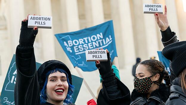 Prüfung von Abtreibungsgesetz in den USA