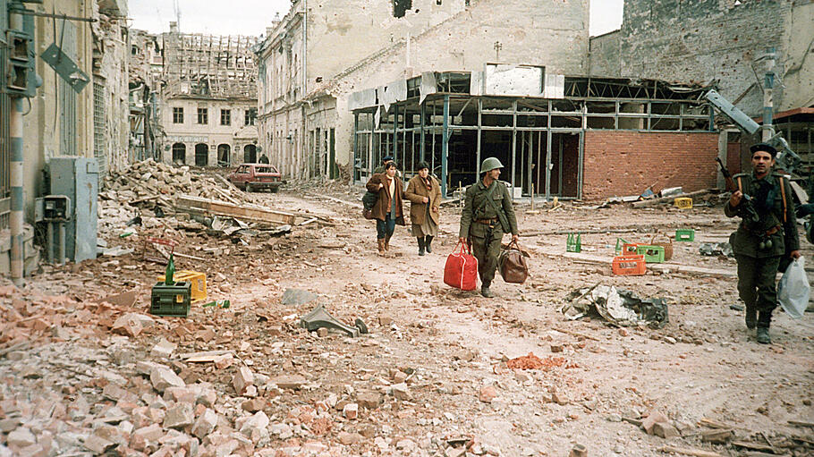 Spuren des Krieges in Vukovar