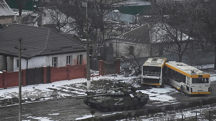 Ukraine-Konflikt - Panzer in Mariupol