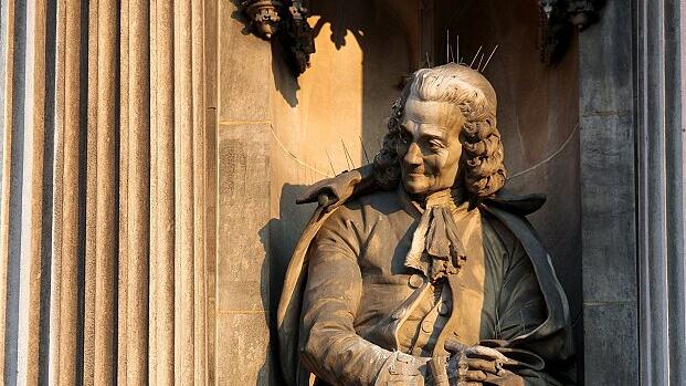 French Philosopher Voltaire at the Hotel de Ville in Paris