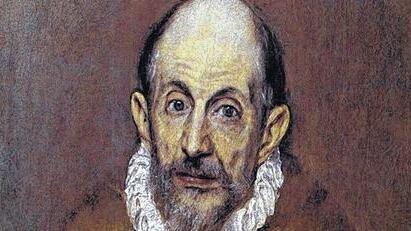 Selbstbildnis des Malers El Greco als älterer Mann.
