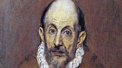 Selbstbildnis des Malers El Greco als älterer Mann.